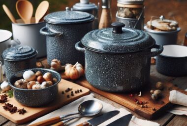 Enamel Camping Cookware for Outdoor Adventures